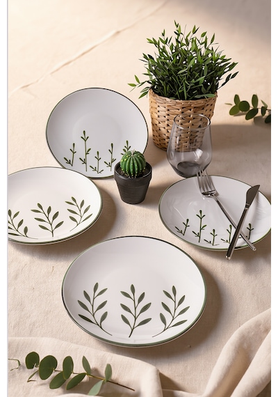 Keramika Verdea Pasta Tabağı 20 Cm 4 Adet 23682-84 Çok Renkli