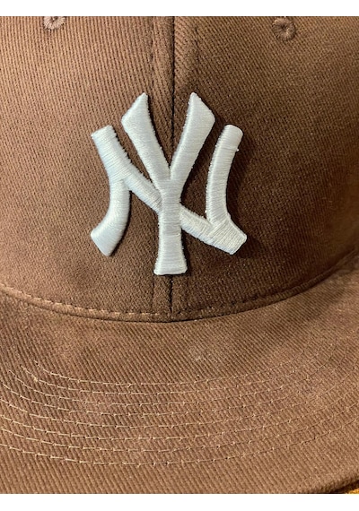 Hamze Ny Yankees Kahverengi Hiphop Snapback Rapper Basket Cap Şapka Kahverengi