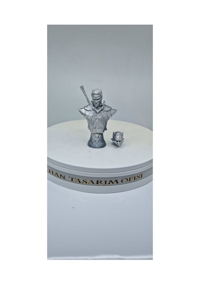 Gust Berserk Değişebilen 2 Başlıklı Büst Figür 15 Cm Guts Berserk Figür