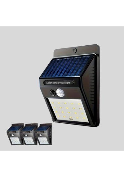 Güneş Enerjili Sensörlü Led Duvar Lambası Ip65 Dış Mekan Aydınlatma