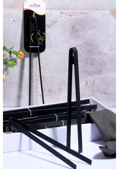 Silikon Tutacak Maşa 29 Cm Silikon Siyah