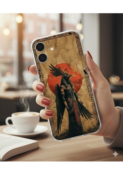 Samsung Galaxy A73 Uyumlu Şeffaf Kılıf Antik Mısır 7 Tasarımlı