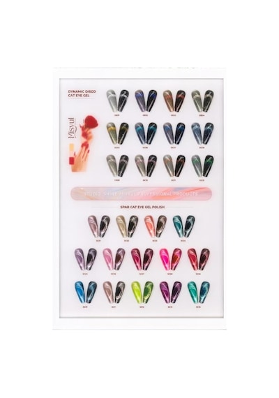 Color Gel Polish, 15 Ml, Blue Cat Eye