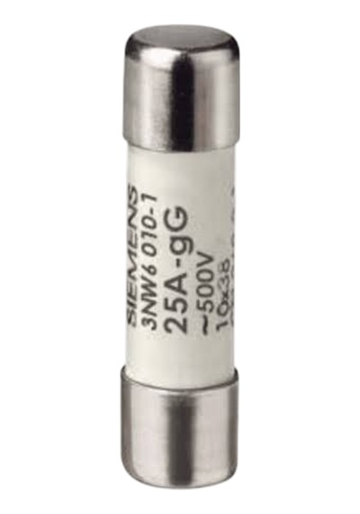 Siemens 3nw6010-1 10x38 Mm 25a Silindirik Sigorta