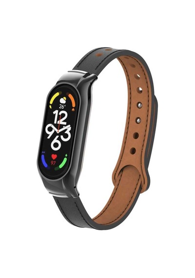 Xiaomi Mi Band 7 Uyumlu Krd-68 Deri Ardx Kordon-siyah
