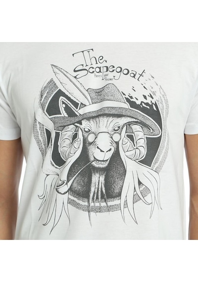 Bant Giyim - Scape Goat Beyaz Erkek T-Shirt Tişört Bant Giyim - Scape Goat Beyaz Erkek T-Shirt Tişört