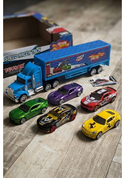 Speed Racer Road Series Tır Seti 6'lı Metal Araba Seti