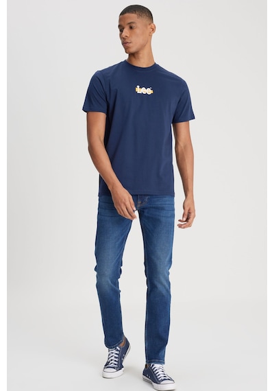 Lee Loose Fit T-shirt Lacivert Erkek Kısa Kol T-shirt Lacivert