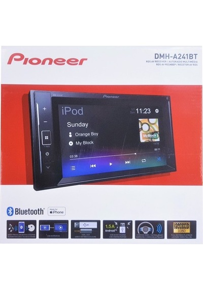 Pioneer Dmh-a241bt Double Bluetooth Usb Aux App-android 3 Amfi
