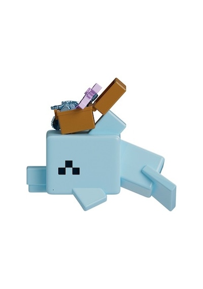 Mini Figürler Çoklu Paket, Minecraft Temalı Eğlenceli Set Açık Mavi