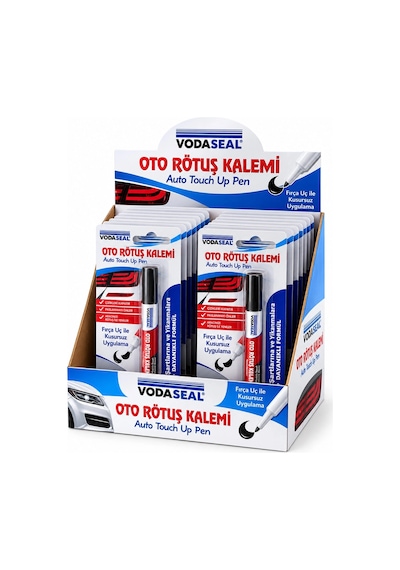 Bay 12 Adet Metalik Siyah Oto Rötuş Kalem Fırça Uç 5ml Bx40 Najmaddin