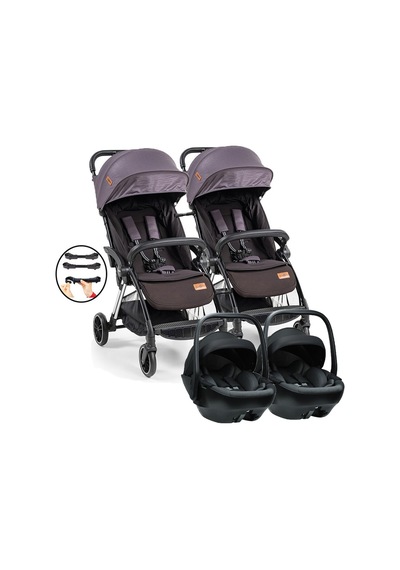 Baby2go Tulipa Cabin Otomatik Katlanan İkiz Travel Bebek Arabası