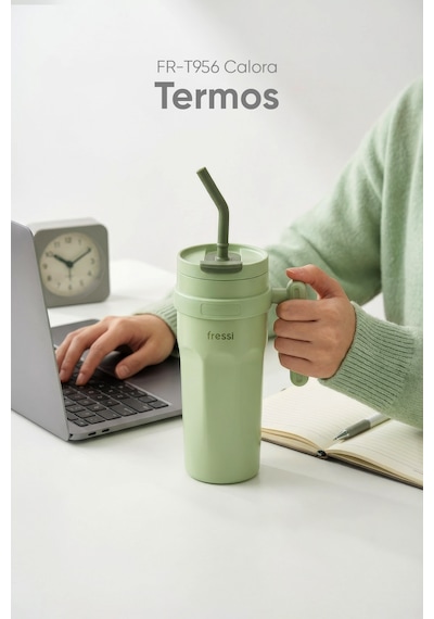 Fressi Calora Termos Paslanmaz Çelik 950 Ml Fr-t956 Yeşil