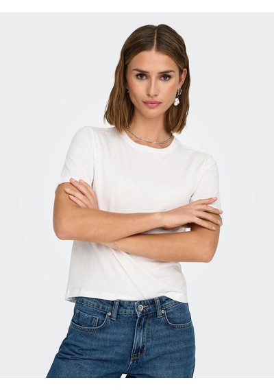 Only Jdyrex S/s Top Jrs Beyaz Kadın T-shirt 15344612 Beyaz