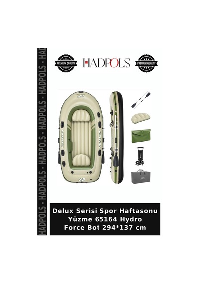 Delux Serisi Spor Haftasonu Yüzme 65164 Hydro Force Bot 294 137 Cm Çok Renkli