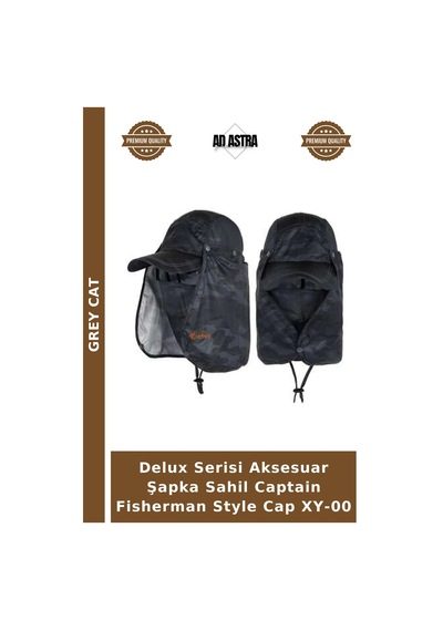 Grey Cat Delux Serisi Aksesuar Şapka Sahil Captain Fisherman Style Cap Xy-00 Çok Renkli