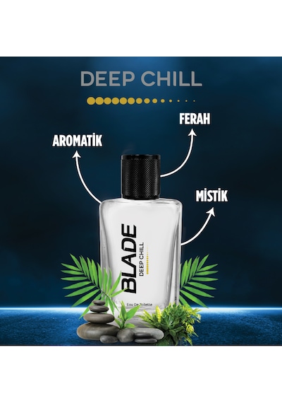 Blade Deep Chill Erkek Parfüm EDT 70 ML + Deep Chill Erkek Sprey Deodorant 3 x 150 ML Blade Deep Chill Erkek Parfüm EDT 70 ML + Deep Chill Erkek Sprey Deodorant 3 x 150 ML