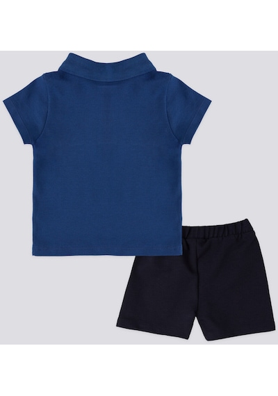 U.S. Polo Assn. Lisanslı Collar Cobalt Erkek Bebek Takımı 5274-43379 Mercan