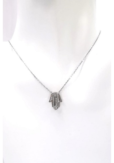 Omar Silver Kadın Fatma Ana Eli Zirkon Taşlı Kolye Rodyumlu (488936034) Omar Silver Kadın Fatma Ana Eli Zirkon Taşlı Kolye Rodyumlu (488936034)