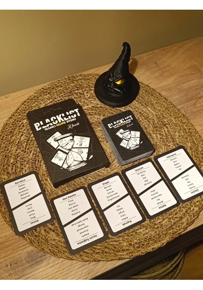 Blacklist Yasaklı Kelime Oyunu Klasik Versiyon Kese Hediyeli 50 Kart Eğlenceli Grup & Parti Oyunu