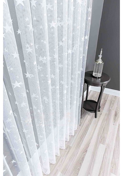 Evdepo Home Kullanıma Hazır Örme Tül Perde (541909320)