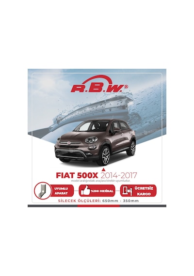 RBW Fiat 500X Muz Silecek Takımı (2014-2017) RBW