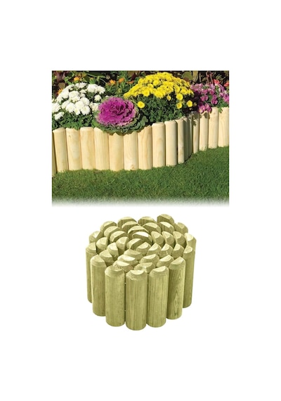 Ahşap Bahçe Bordürü Çiçek Çiti 25X180 Cm Ücretsiz Kargo