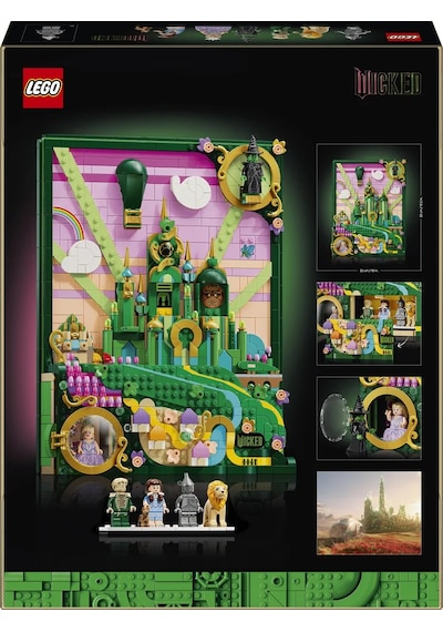 LEGO® Wicked Emerald City Duvar Tablosu 75685 - Yetişkinler için Dekoratif Model Yapım Seti (1518 Parça)