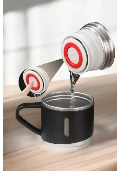 Vakumlu Paslanmaz Çelik 3'lü Termos Seti 500 Ml Isı Koruma Çok Renkli 09015966