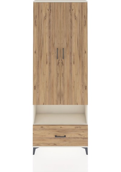 Arges Dolap 2 Raflı Tek Çekmeceli Tek Askılı 88x30x243 Aytaşı-çam Aytası Arges Dolap 2 Raflı Tek Çekmeceli Tek Askılı 88x30x243 Aytaşı-çam Aytası