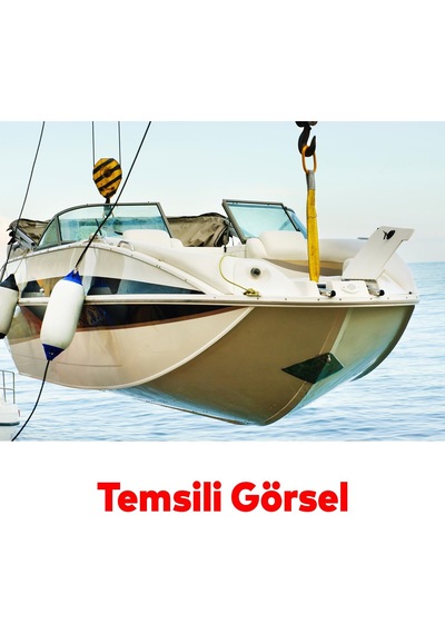 Tr Spanzet Sapan Polyester Sarı Renk 3 Ton 6 Metre Sağlam Yük Kaldırma Taşıma İndirme Halat