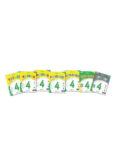 Üçgen 2025 4. Sınıf Beceri Temelli Hafta Sonu + Türkçe + Matematik 2 Kitap + Fen + Sosyal + Süreç Ölç. Ve Değ. 7 Kitap Set