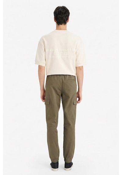 Defacto Regular Jogger Kargo Cepli Gabardin Pantolon C9163ax26spkh361 Haki-kh361