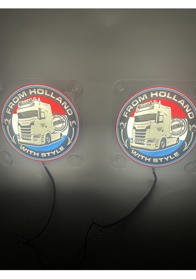 Ahmet Otomotiv Holland Tip Scania Cam Önü Logo Tabela 24v