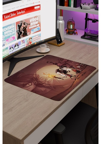 Don't Starve Kaymaz Dikişli Kauçuk Oyuncu Mousepad V3 - 48x40 Xl Gaming Mouse Pad Fare Altlığı