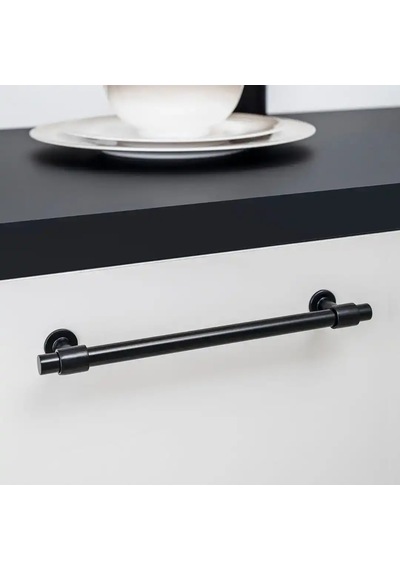 System Mobilya Kulbu Siyah Renk 1024mm Kulp Sy9236 1024 Al6-al6 Çok Renkli