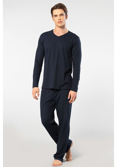Cacharel Erkek Uzun Kollu Modal Pijama Takım 2237/lacivert Lacivert