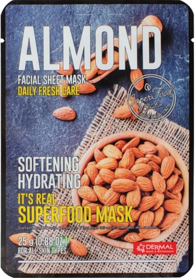Dermal It's Real Superfood Almond Badem Yüz Maskesi 25G