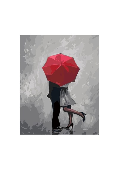 Kaçak Aşk Çerçevesiz 70x90 Cm Sayılarla Boyama Hobi Seti