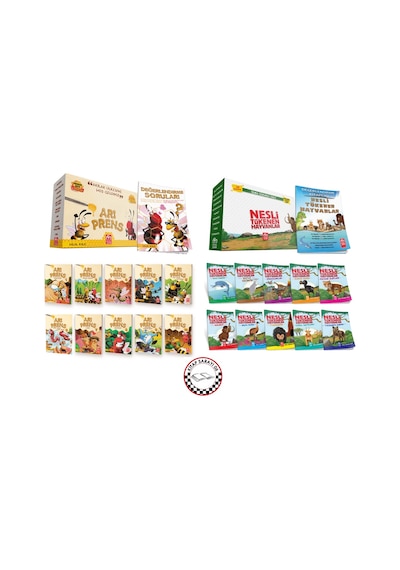 2.VE 3.SINIFLAR İÇİN MODEL YAYINLARI ARI PRENS + NESLİ TÜKENEN HAYVANLAR 10 KİTAP  ( KİTAPSARAYI06 )