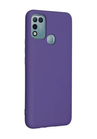İnfinix Hot 10 Play Uyumlu Kılıf Nano İçi Kadife Silikon - Mor