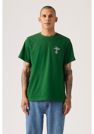Levi's Ss Relaxed Fit Tee Script Eden Yeşil Erkek T-shirt-12468 Yeşil