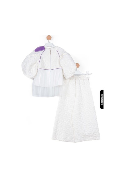 Xo Kids Kız Çocuk Alt Üst Takım 6-14 Yaş 5004 Beyaz