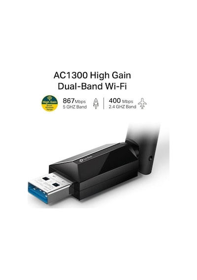 TP-Link Archer-T3U-Plus AC1300 High Gain Wireless Dual Band Usb Adapter