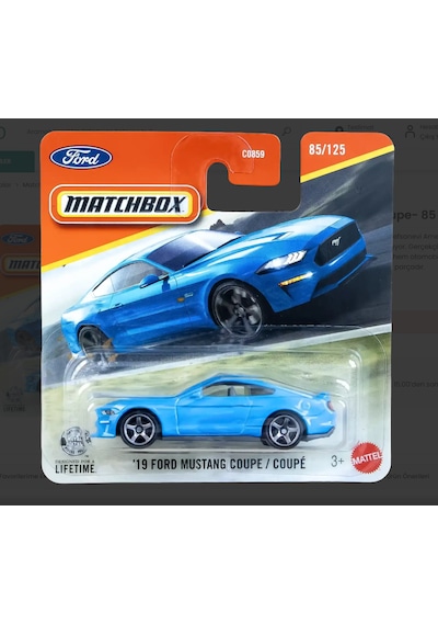 Matchbox 19 Ford Mustang Coupe Mavi