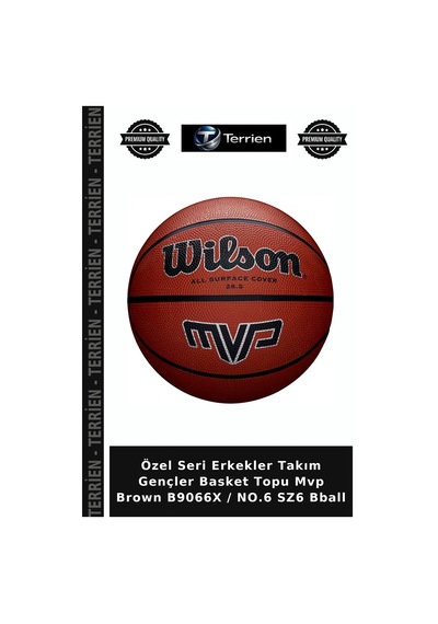 Özel Seri Erkekler Takım Gençler Basket Topu Mvp Brown B9066x / No.6 Sz6 Bball