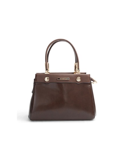 Silver & Polo Silver Polo Kahve - Kahve Düz Cilt Kadın El Çantası Sp1292 Kahverengi