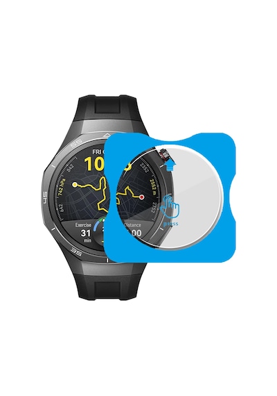 Huawei Watch Gt5 Pro 46mm Uyumlu Kolay Takılabilir Takma Aparatlı Temperli Cam Ekran Koruyucu