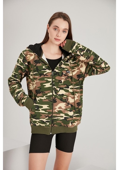Alexander Gardi Alexandergardı Kadın Fermuarlı Oversize Sweatshirt (E21-7290)