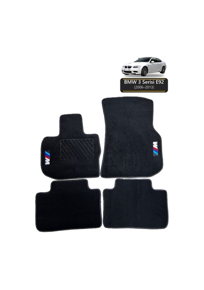 Oto Halı Paspas Bmw 3 Serisi E92 2006-2013 Uyumlu M Performance M Teknik Sport Kaymaz & Şık Tasarım - Tasarım 4